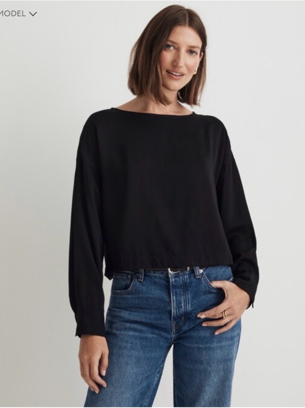 Madewell Women’s Relaxed Tulip-Back Top